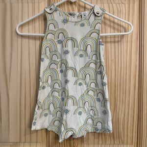 Kate Quinn Bamboo Pastel Rainbow Sleeveless Romper 18-24 months